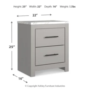 Cottonburg 22" 2 Drawer Nightstand